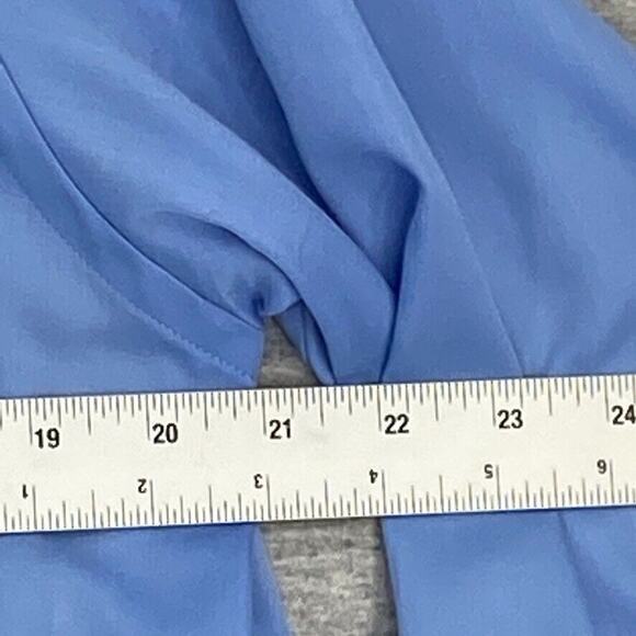 Geoffrey Beene Shirt Mens Medium 15.5 Blue Button Up Long Sleeve Wrinkle Free - Picture 6 of 12